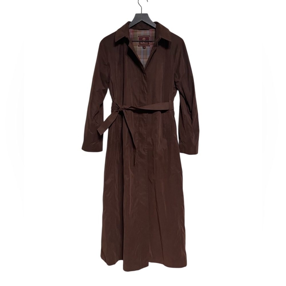 Mulberry classic brown 90’s Brown Long trench coat
Size small Gentle preowned